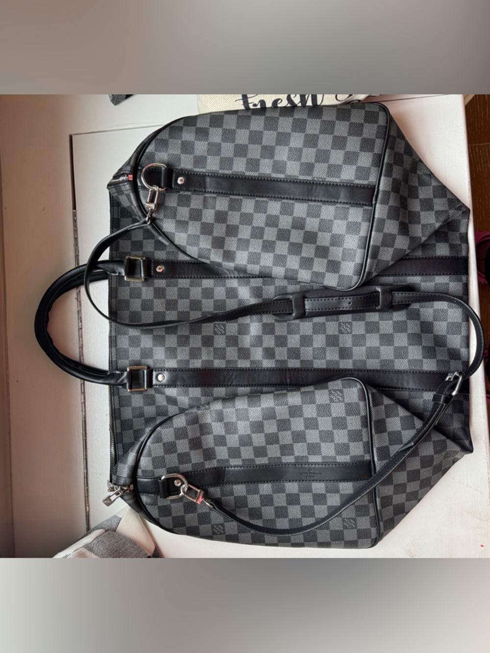 Louis Vuitton Style 🖤 55 Damier Graphite Duffel Bag 🖤 - Picture 7 of 7
